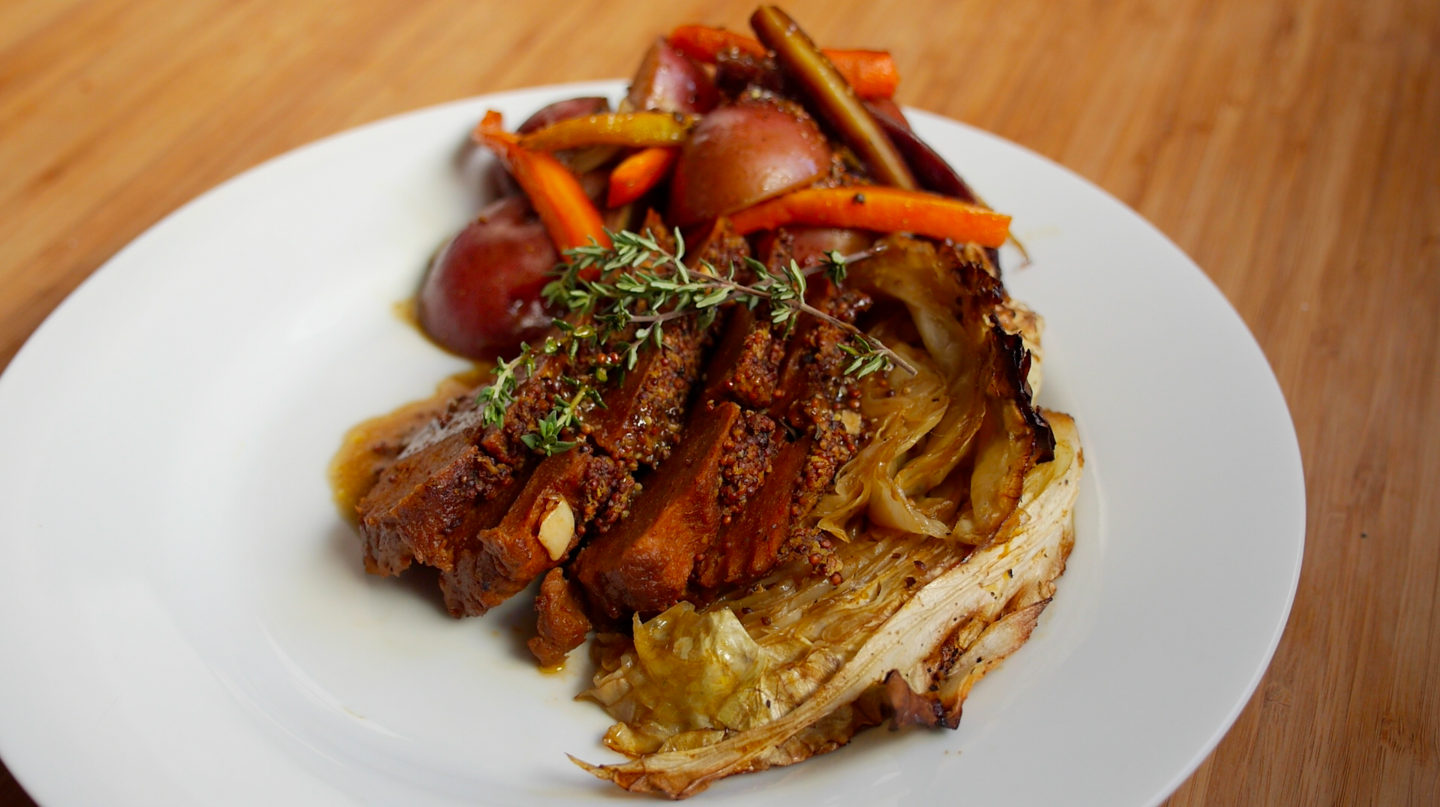 Vegan Corned Beef and Cabbage