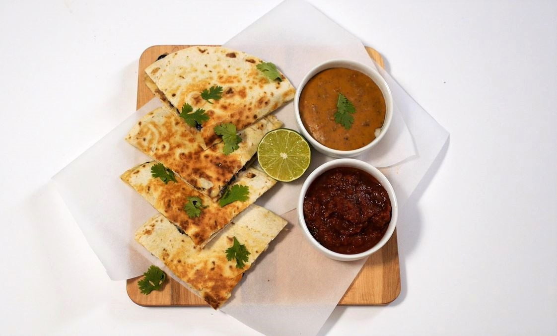 Vegan Queso Dip and Quesadillas