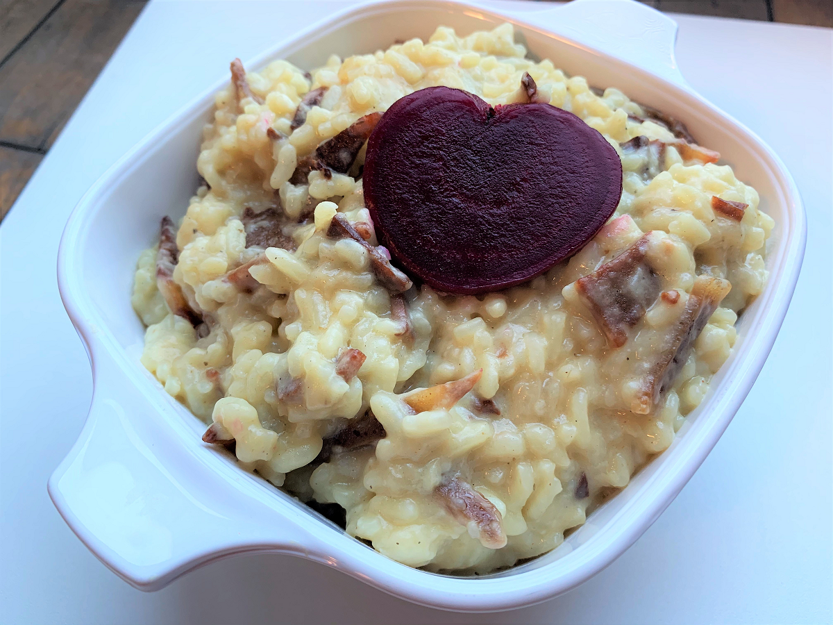 Bacon and Roasted Garlic Risotto