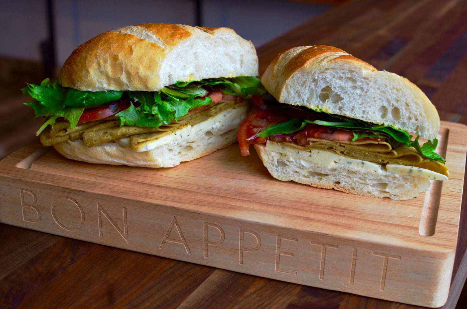 Vegan Turkey and Dill Havarti Sandwich