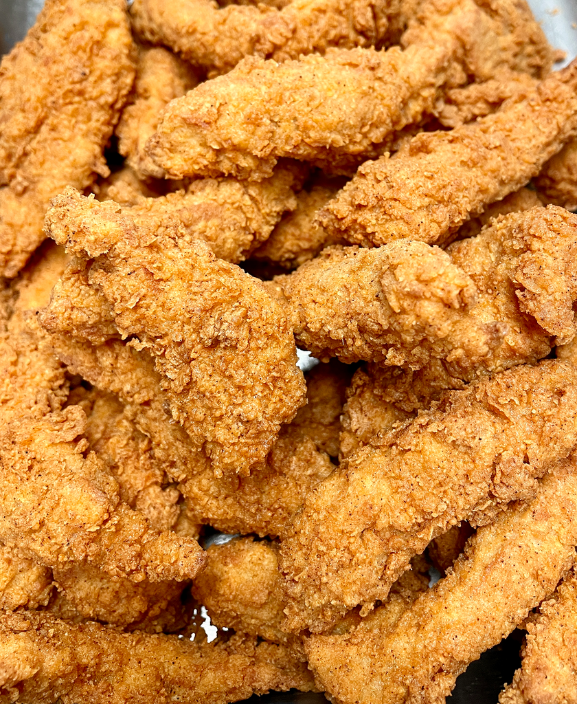 Crispy Fried Chicken Tenders - Feast and Farm